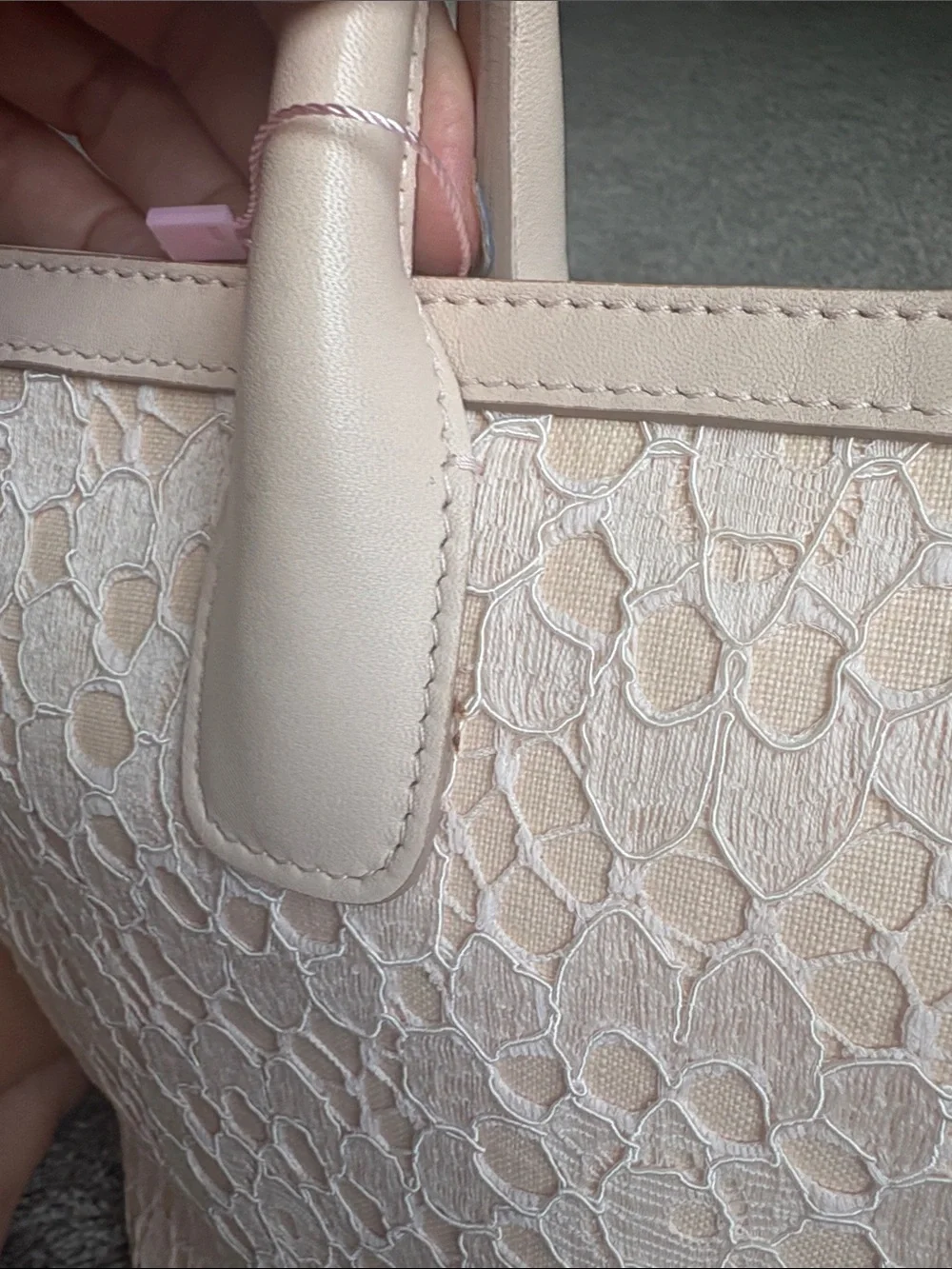 Dolce and Gabbana pale pink tote